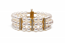 a pearl bracelet